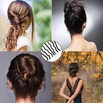 Elegant 6 Pieces Hair Side Comb for Stylish Updos