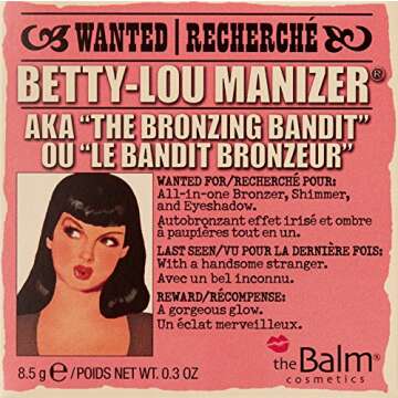 theBalm, Manizer Beauty Kit, Translucent Pressed Matte Shimmer Mary Skincare Cheeks Face Powder Ligh...
