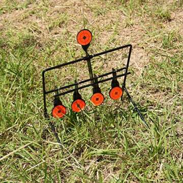 Hiram Resetting Target with Portable Design and Shooting Spots, Rated for .22 .177 Caliber (10.2” x 13.5” x 7.8”)