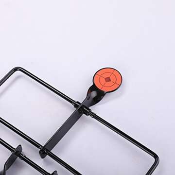 Hiram Resetting Target with Portable Design and Shooting Spots, Rated for .22 .177 Caliber (10.2” x 13.5” x 7.8”)