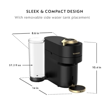 Nespresso Vertuo Pop+ Deluxe Coffee Maker - Compact & Stylish