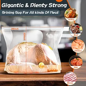 Extra Large Brining Bags for Turkey - Holds 35lb