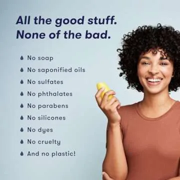 HiBAR - Volumize Conditioner Bar - For Thin & Flat Hair - Add Body, Definition & Volume - With African Dates & Vitamin B5 - Plastic-Free - Soap, Paraben & Sulfate-Free -Color Safe & Vegan -1 Solid Bar