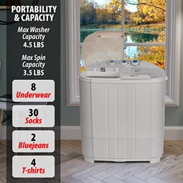Deco Home Compact Twin Tub Washing Machine