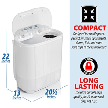 Deco Home Compact Twin Tub Washing Machine