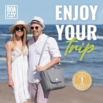 BOACAY Extra Large Hanging Toiletry Bag for Travel