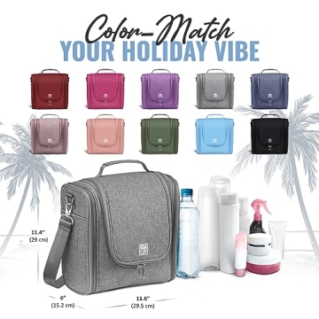 BOACAY Extra Large Hanging Toiletry Bag for Travel