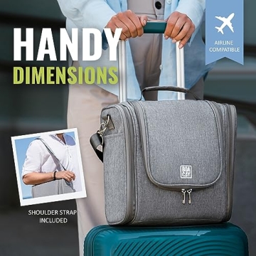 BOACAY Extra Large Hanging Toiletry Bag for Travel