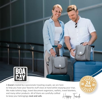 BOACAY Extra Large Hanging Toiletry Bag for Travel