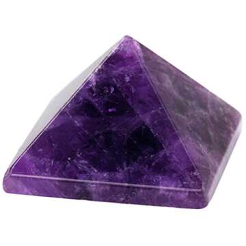 Rockcloud Healing Crystal Amethyst Pyramid Metaphysical Stone Figurine