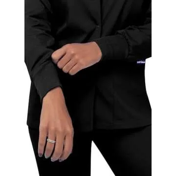 Sivvan Women’s Black Scrubs Warm-Up Jacket S8306