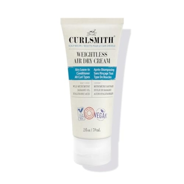 CURLSMITH Weightless Air Dry Cream - Lightweight Vegan Leave-In Conditioner