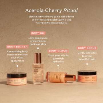 Nativa SPA Acerola Cherry Skin Care Ritual 4-Step Bundle