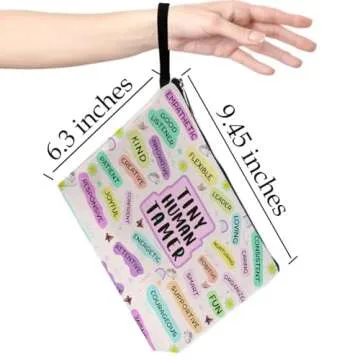 Teacher Gifts Makeup Bag Teacher Appreciation Gifts Teacher Must Haves Teacher Birthday Gifts for Women Female Her Educator Colleague New Teacher Thank You Gifts Cosmetic Bag Graduation Gifts