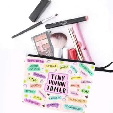 Teacher Gifts Makeup Bag Teacher Appreciation Gifts Teacher Must Haves Teacher Birthday Gifts for Women Female Her Educator Colleague New Teacher Thank You Gifts Cosmetic Bag Graduation Gifts