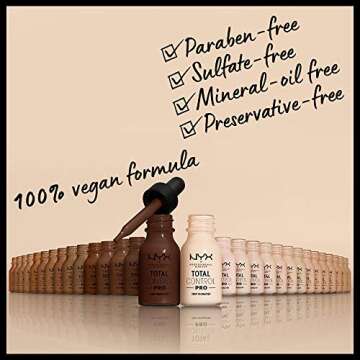 NYX PROFESSIONAL MAKEUP Total Control Pro Drop Foundation, Skin-True Buildable Coverage - Buff