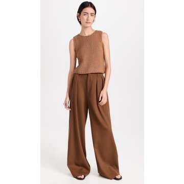 Line & Dot Women's Costa Vest, Sienna, Tan, Brown, L