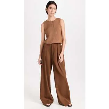 Line & Dot Women's Costa Vest, Sienna, Tan, Brown, L