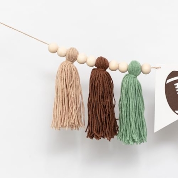 VANGNING Football Birthday High Chair Banner for First Year