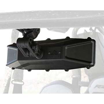 ATV Tek UTVMIRCTR-ES1 Elite UTV Deluxe Adjustable Mount Rear View Mirror