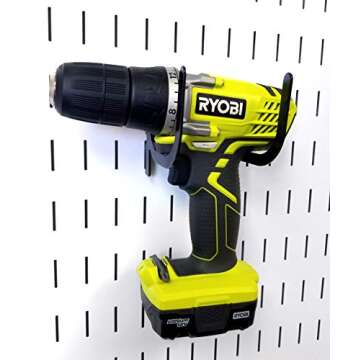 Wall Control Slotted Pegboard U-Hook for Wall Control Pegboard Only, 4" Peg Hook Reach, 2-Hook Pack (Black)