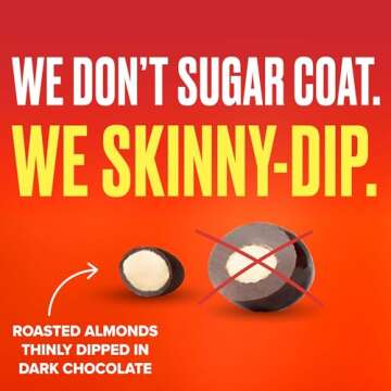 SkinnyDipped Dark Chocolate Almonds for Healthy Snacking