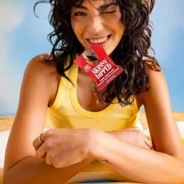 SkinnyDipped Dark Chocolate Almonds for Healthy Snacking