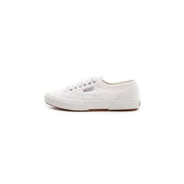 Superga unisex adult S000010 Sneaker, White, 6 Women 4.5 Men US