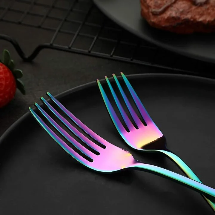 Rainbow Flatware Set 20 Pieces for 4 - Dishwasher Safe