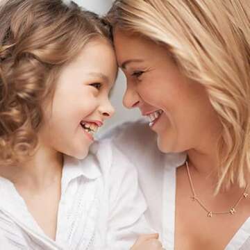 RWQIAN Rosegold Mama Necklace for Women Momma Mommy Mama Pendant Necklace Gifts for New Mom,Mom To B...