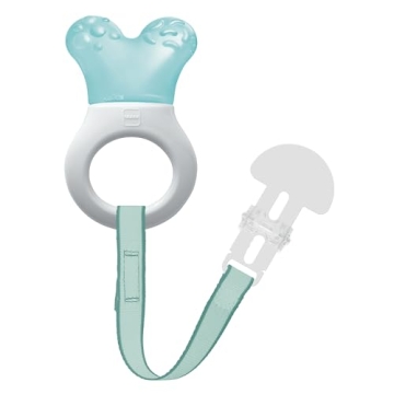 MAM Mini Cooler Teething Ring with Clip for Infants