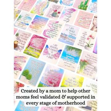 Positive Affirmation Cards for the New Mom - 54 Affirmations and 200+ Inspiring Questions for Empowe...
