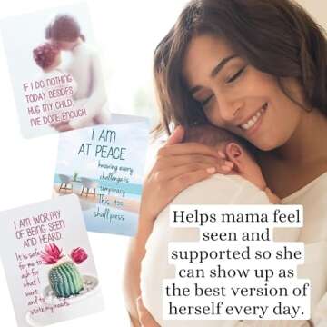 Positive Affirmation Cards for New Moms - Empower Daily