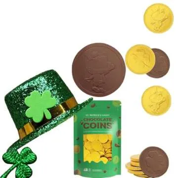 St. Patrick's Day Chocolate Coins 100-Pack - Delicious Treats!