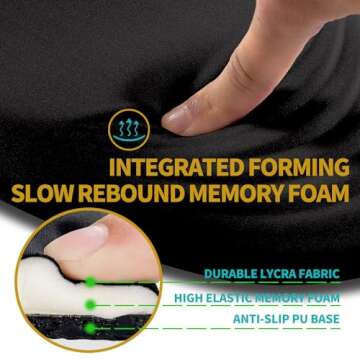 Hokafenle Ergonomic Mouse Pad Wrist Support with Stepped-Wedge Design, Wrist Rest Pain Relief Mousep...