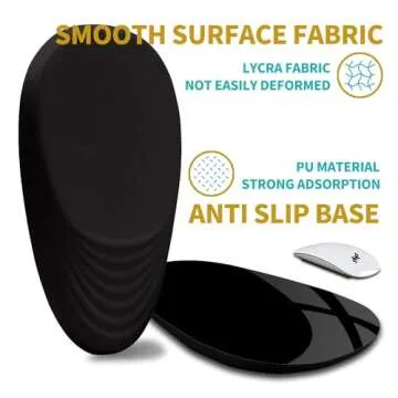 Hokafenle Ergonomic Mouse Pad Wrist Support with Stepped-Wedge Design, Wrist Rest Pain Relief Mousepad Filled with Memory Foam, Carpal Tunnel Mousepad for Wireless Mouse(12x8 inch, Black)