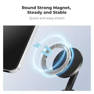K&F Concept Magnetic Neck Phone Mount for Recording, Hands-Free POV/Vlog Video Filming, Magnetic Phone Chest Mount for GoPro DJI Insta360, Neck Holder for iPhone 16 15 14 13 12 Series