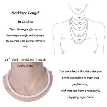 Dremcoue Adjustable Seashell Necklace for All