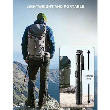 71" Phone Tripod & Selfie Stick, All in One Extendable Cell Phone Tripod with Wireless Remote, Tripod Stand for iPhone & Travel Tripod 360° Rotation Compatible with iPhone Android Phone, Camera