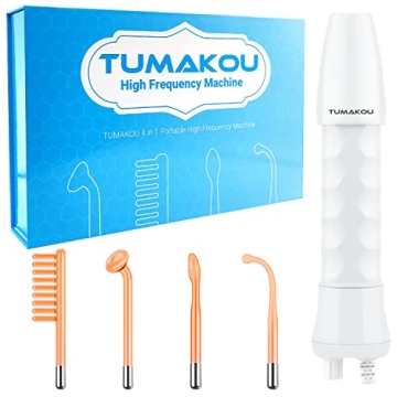 TUMAKOU Portable High Frequency Facial Machine with Tubes