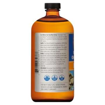 Sovereign Silver Bio-Active Silver Hydrosol for Immune Support, Colloidal-Silver Liquid, 10 ppm, 32oz (946mL) Family Size