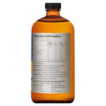 Sovereign Silver Bio-Active Silver Hydrosol for Immune Support, Colloidal-Silver Liquid, 10 ppm, 32oz (946mL) Family Size