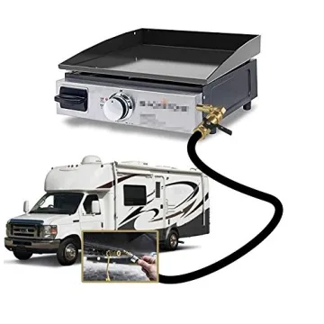 MENSI 12FT Quick-Connect Propane Hose for Blackstone Grills