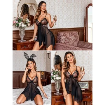 Elegant Avidlove Lace Babydoll Lingerie XS-5XL