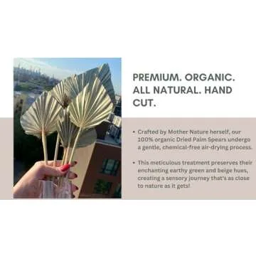 Natural Dried Palm Leaves for Boho Decor & Weddings