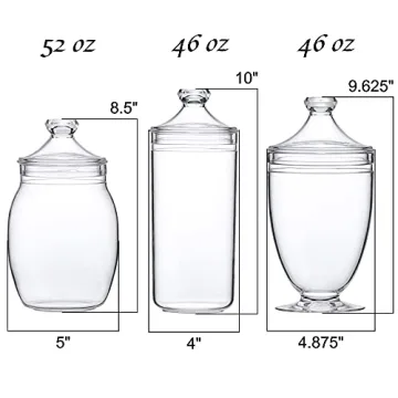 Acrylic Apothecary Jars - Stylish Storage Solution