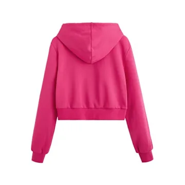 Cropped Zip Up Hoodie for Women - Stylish & Comfortable