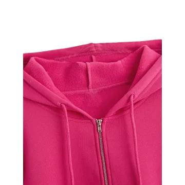 Cropped Zip Up Hoodie for Women - Stylish & Comfortable