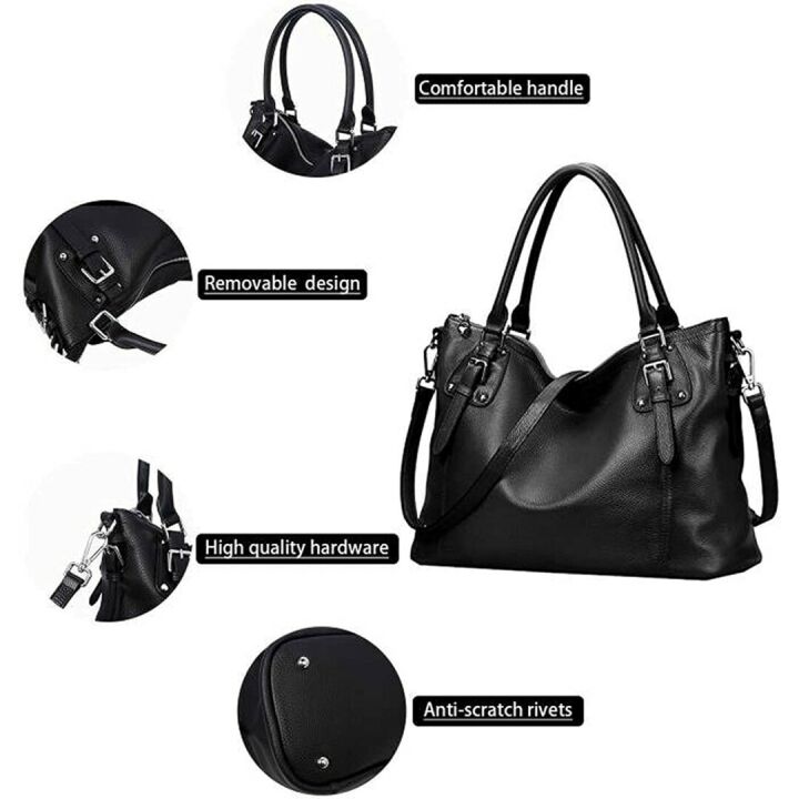 Heshe Women's Leather Handbags & Totes - Top Quality