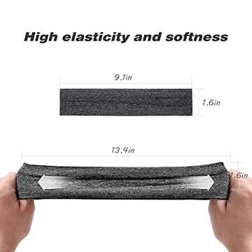 Vsiopy Women's Sweatband Pack of 2 - Sport Headbands, Moisture Wicking, Non Slip Running Headbands